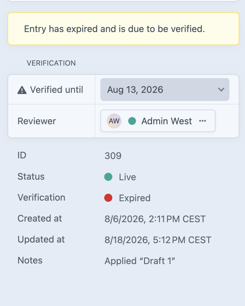 Reviewer select: expired
